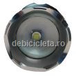 Lanterna profesionala aluminiu Leduri CREE XML-T6 si COB, acumulator Li-Ion, zoom