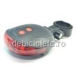 Stop bicicleta laser si LED
