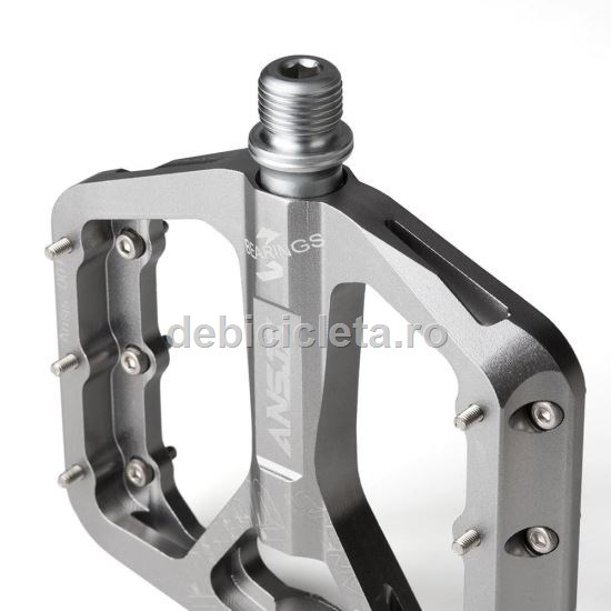 Pedale MTB Cyclone Ansjs gri titanium