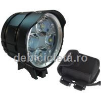 Far bicicleta Cyclone SolarStorm X6 acumulator extins 9600mAh